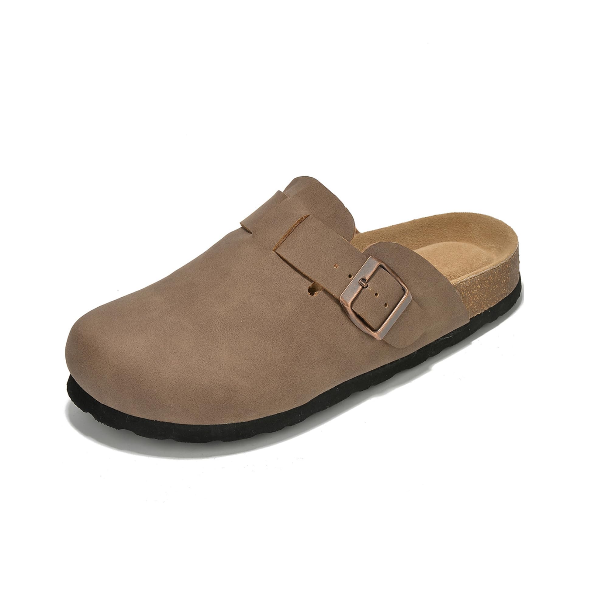 Zuecos de cuero para mujer Benton de Project Cloud: espuma viscoelástica y soporte 