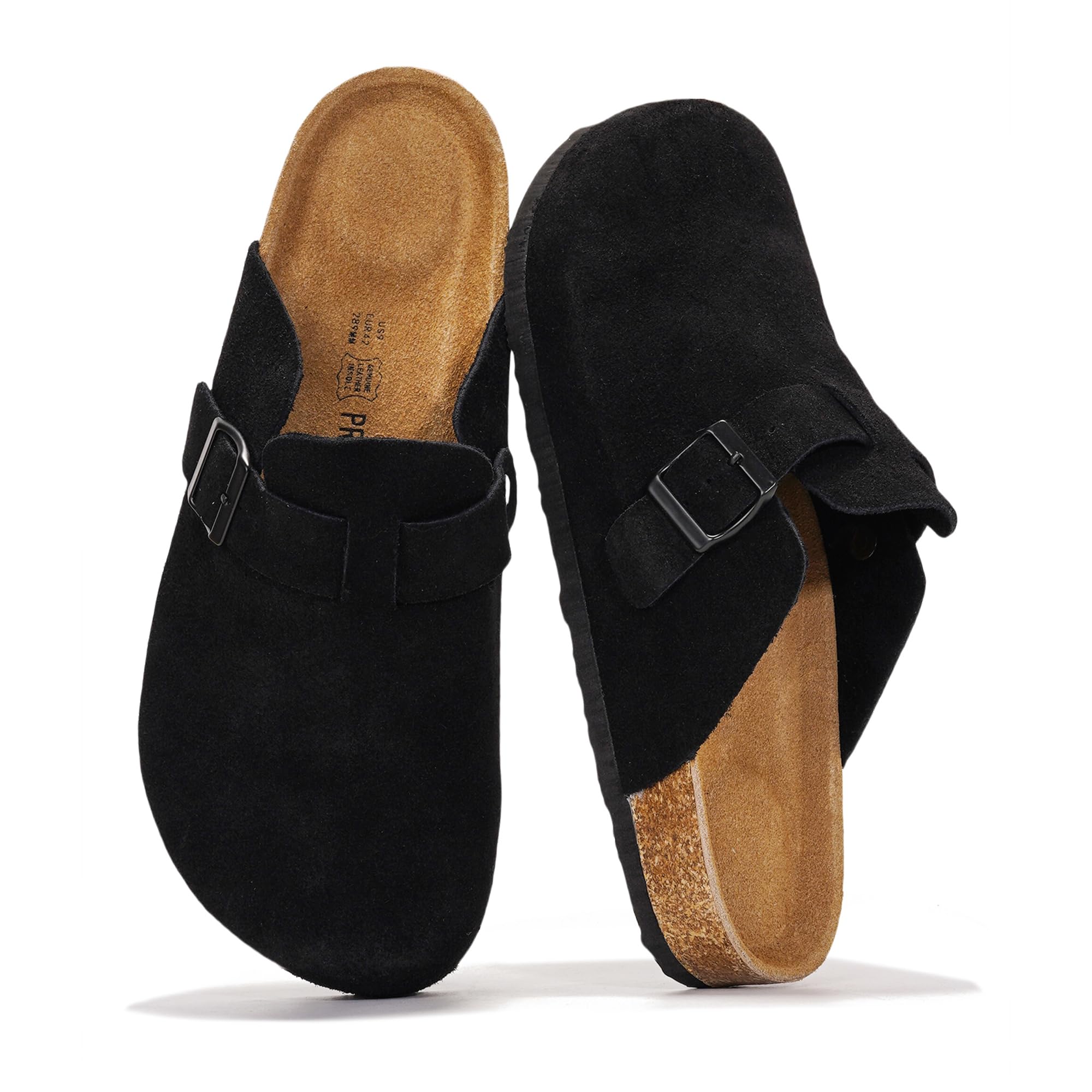 Pantuflas de cuero Brooklyn de Project Cloud: para hombre, de grano completo y espuma viscoelástica 