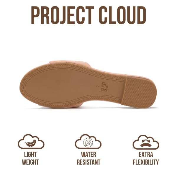 Project Cloud Women's | Genuine Leather Sandals Women Dressy | Memory Foam | Lightweight | Non-Slip - Cannes - Project Cloud - Sandals -Shop Project Cloud premium footwear Now!