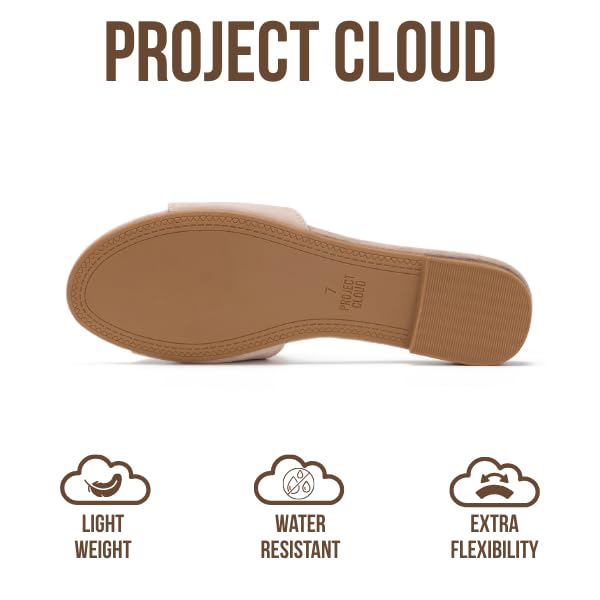 Project Cloud Women's | Genuine Leather Sandals Women Dressy | Memory Foam | Lightweight | Non-Slip - Cannes - Project Cloud - Sandals -Shop Project Cloud premium footwear Now!