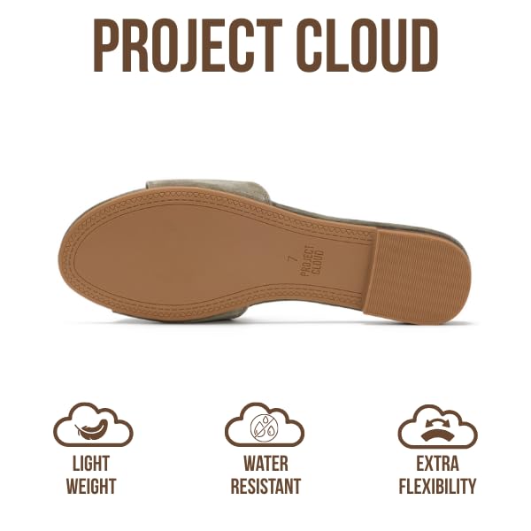 Project Cloud Women's | Genuine Leather Sandals Women Dressy | Memory Foam | Lightweight | Non-Slip - Cannes - Project Cloud - Sandals -Shop Project Cloud premium footwear Now!