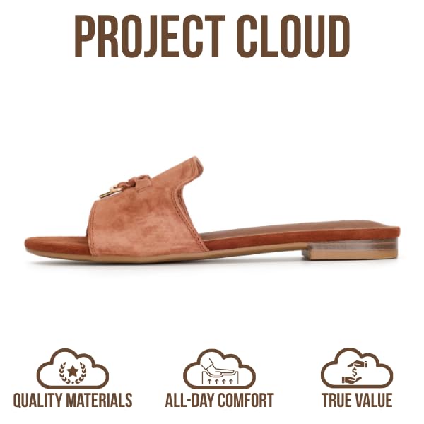 Project Cloud Women's | Genuine Leather Sandals Women Dressy | Memory Foam | Lightweight | Non-Slip - Cannes - Project Cloud - Sandals -Shop Project Cloud premium footwear Now!