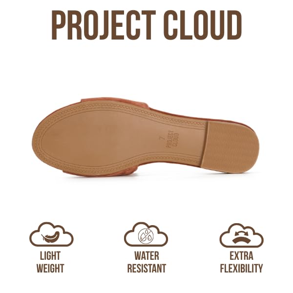 Project Cloud Women's | Genuine Leather Sandals Women Dressy | Memory Foam | Lightweight | Non-Slip - Cannes - Project Cloud - Sandals -Shop Project Cloud premium footwear Now!