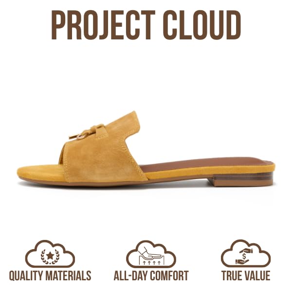 Project Cloud Women's | Genuine Leather Sandals Women Dressy | Memory Foam | Lightweight | Non-Slip - Cannes - Project Cloud - Sandals -Shop Project Cloud premium footwear Now!