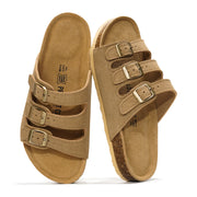 Project Cloud | "Capri" Genuine Leather Sandal | ProjectPlush™ Memory Foam Technology | Anti-Slip