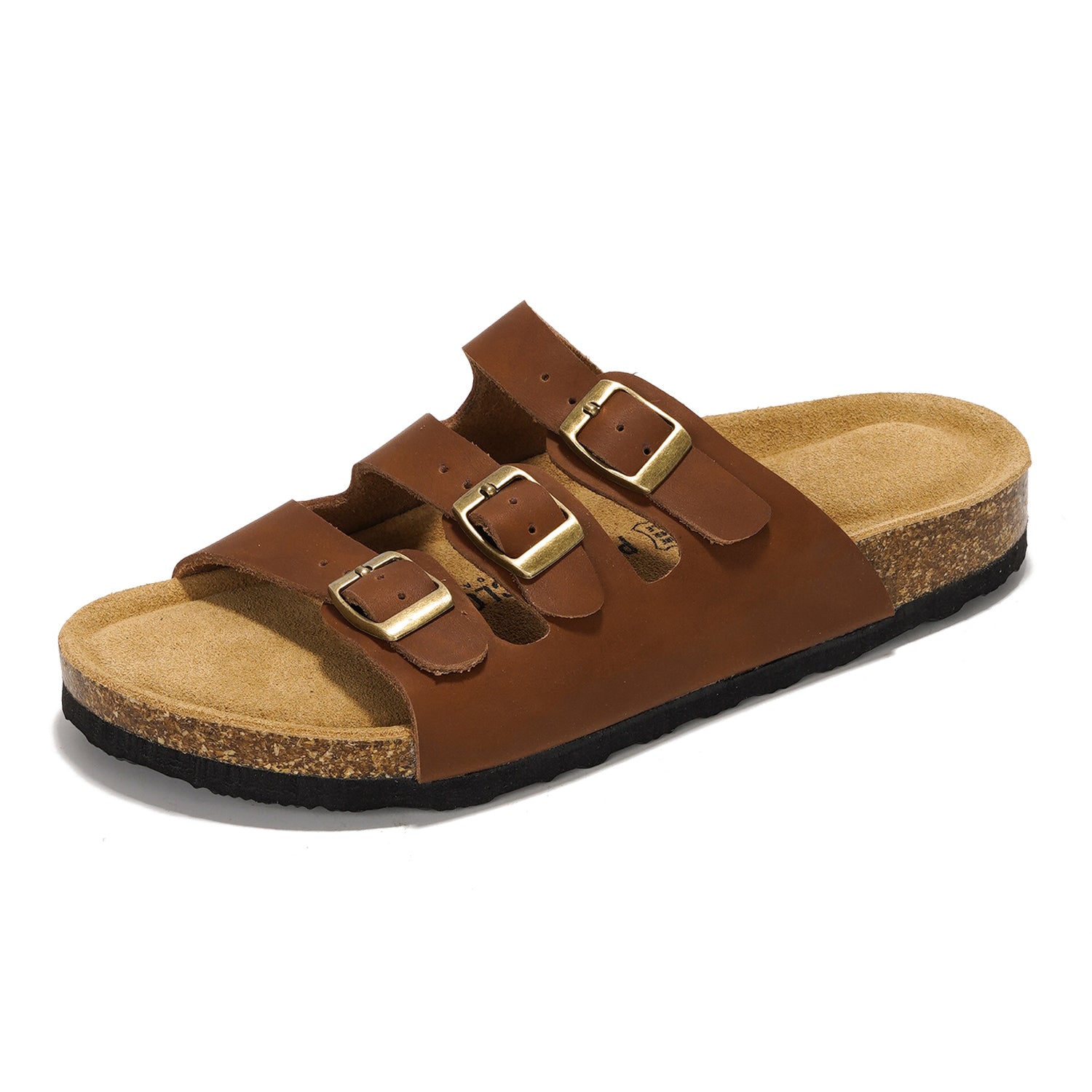 Project Cloud | "Capri" Genuine Leather Sandal | ProjectPlush™ Memory Foam Technology | Anti-Slip
