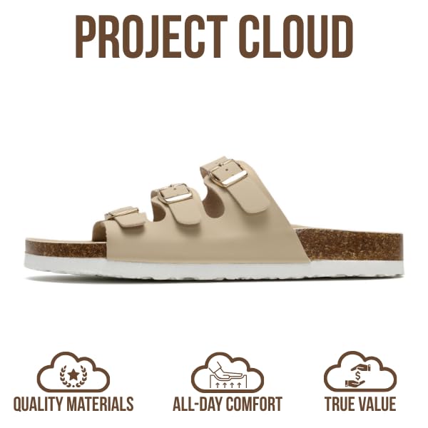 Project Cloud Women's | Genuine Leather Sandals | ProjectPlush™ Memory Foam | Non-Slip - Capri - Project Cloud - Sandals -Shop Project Cloud premium footwear Now!