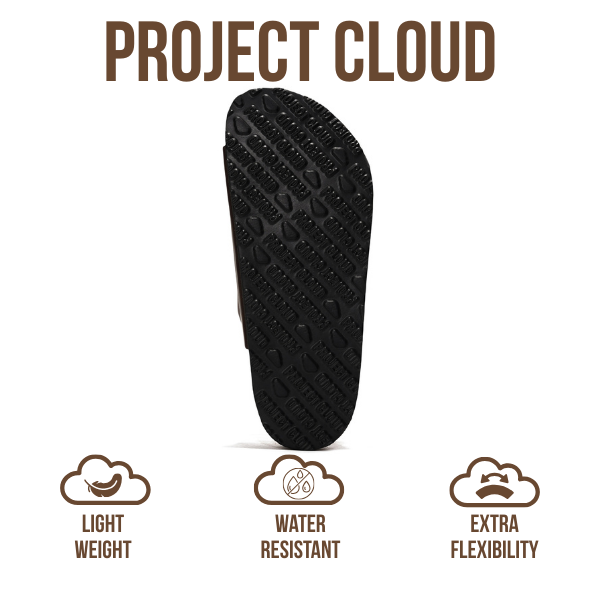 Project Cloud | "Capri" Genuine Leather Sandals | ProjectPlush™ Memory Foam Technology | Non-Slip