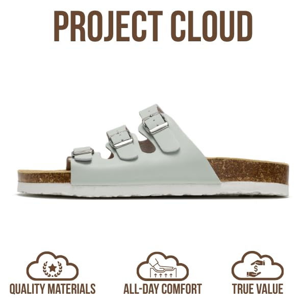 Project Cloud Women's | Genuine Leather Sandals | ProjectPlush™ Memory Foam | Non-Slip - Capri - Project Cloud - Sandals -Shop Project Cloud premium footwear Now!
