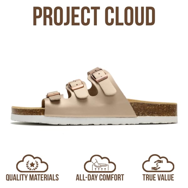 Project Cloud Women's | Genuine Leather Sandals | ProjectPlush™ Memory Foam | Non-Slip - Capri - Project Cloud - Sandals -Shop Project Cloud premium footwear Now!