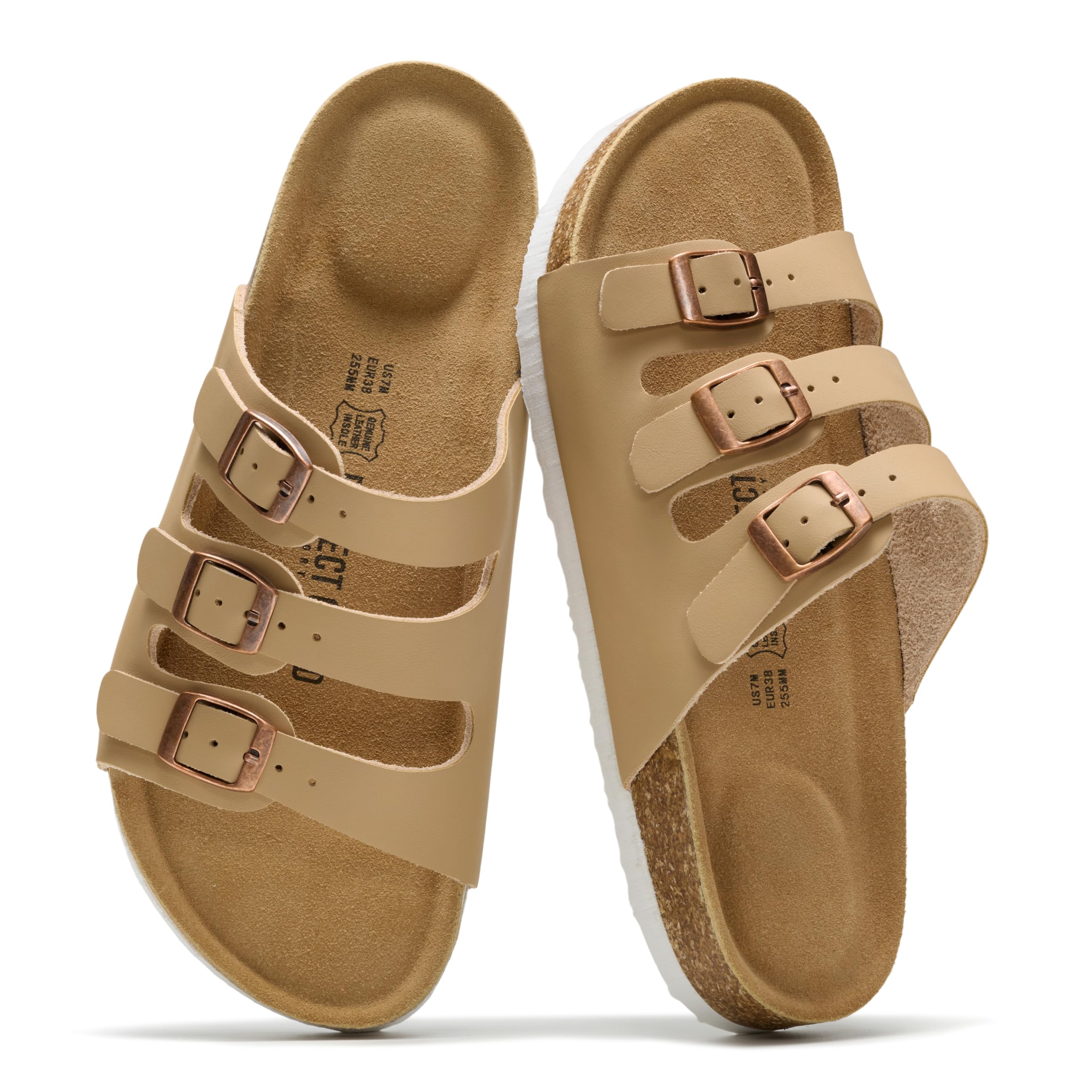 Project Cloud Women's | Genuine Leather Sandals | ProjectPlush™ Memory Foam | Non-Slip - Capri - Project Cloud - Sandals -Shop Project Cloud premium footwear Now!