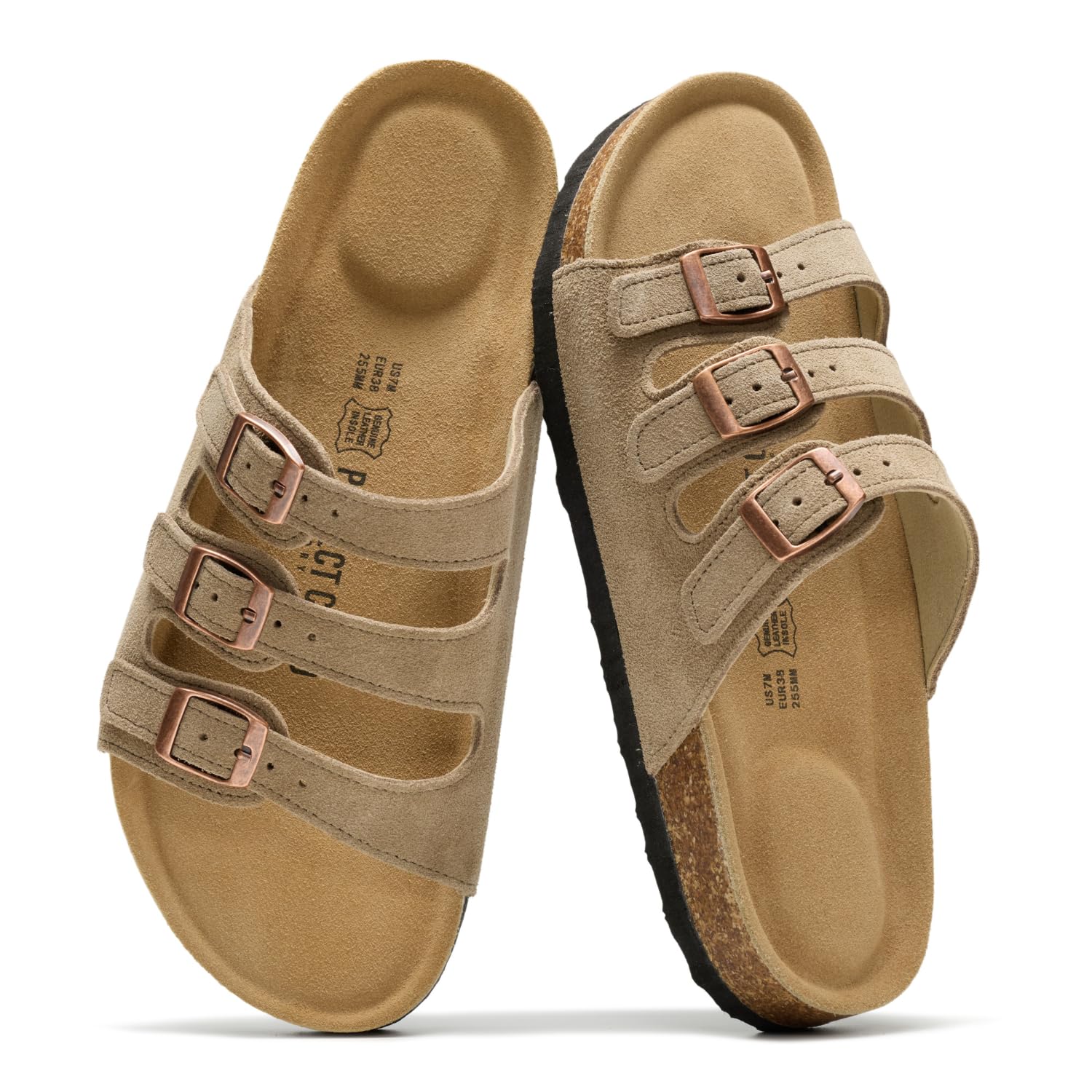 Project Cloud Women's | Genuine Leather Sandals | ProjectPlush™ Memory Foam | Non-Slip - Capri - Project Cloud - Sandals -Shop Project Cloud premium footwear Now!