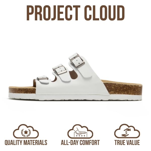Project Cloud Women's | Genuine Leather Sandals | ProjectPlush™ Memory Foam | Non-Slip - Capri - Project Cloud - Sandals -Shop Project Cloud premium footwear Now!