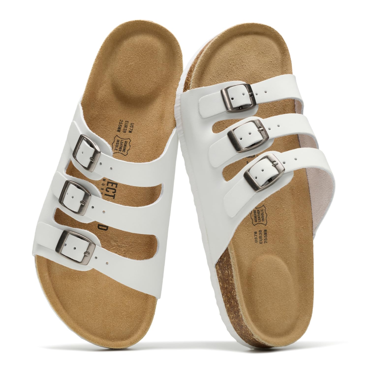 Project Cloud Women's | Genuine Leather Sandals | ProjectPlush™ Memory Foam | Non-Slip - Capri - Project Cloud - Sandals -Shop Project Cloud premium footwear Now!