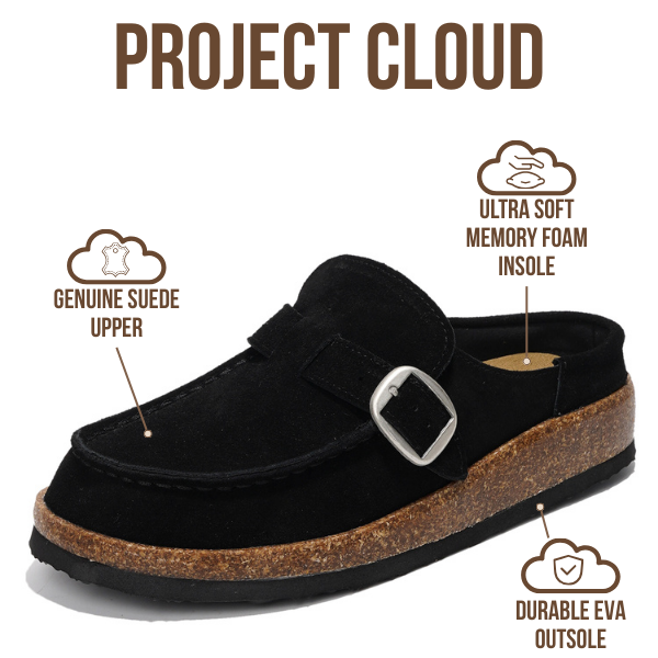Project Cloud | "Carline" Clogs for Women | Memory Foam |Water-Resistant | Lightweight |Non-Slip