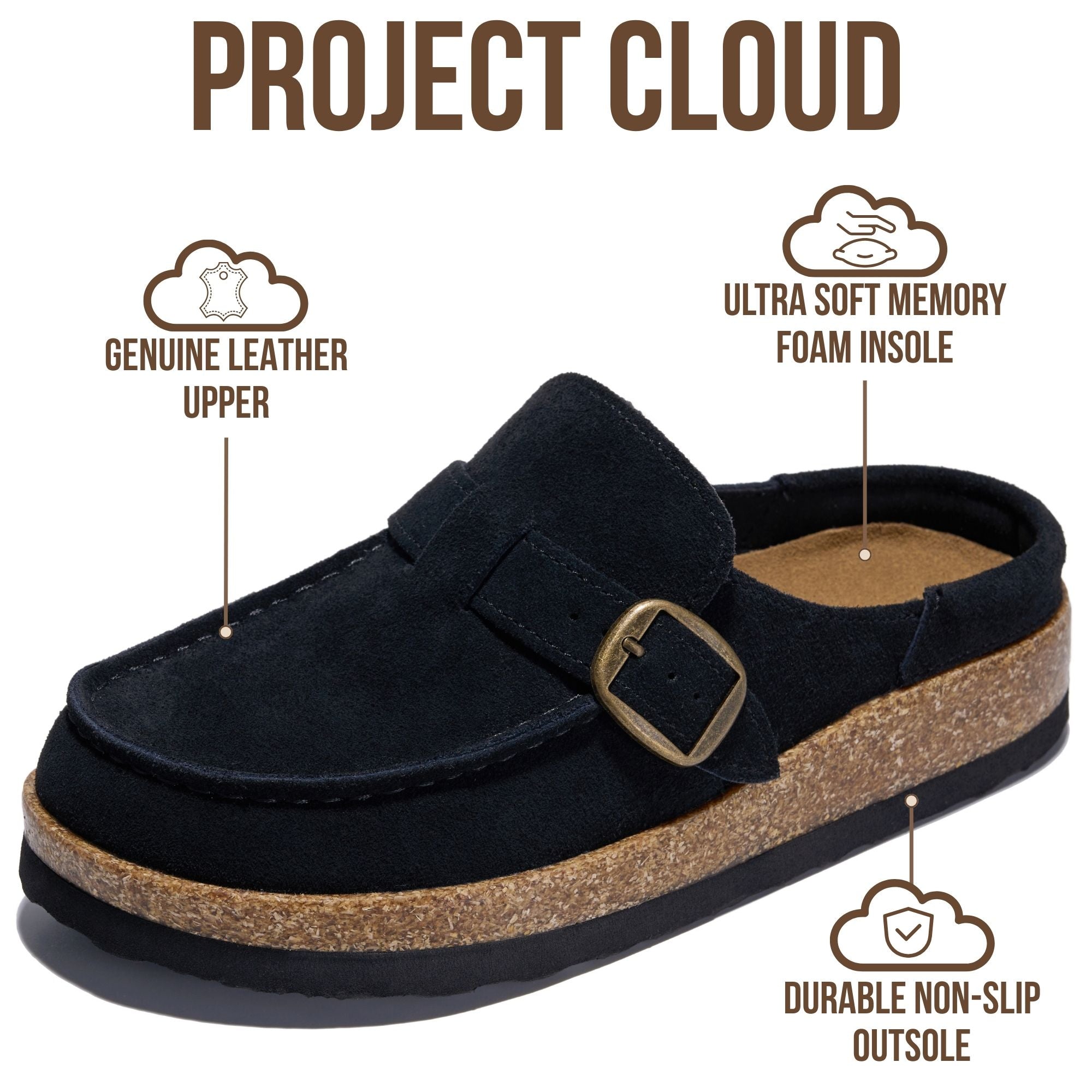Project Cloud Women's | Water Resistant Clogs for Women | Memory Foam | Lightweight | Non-Slip - Carline