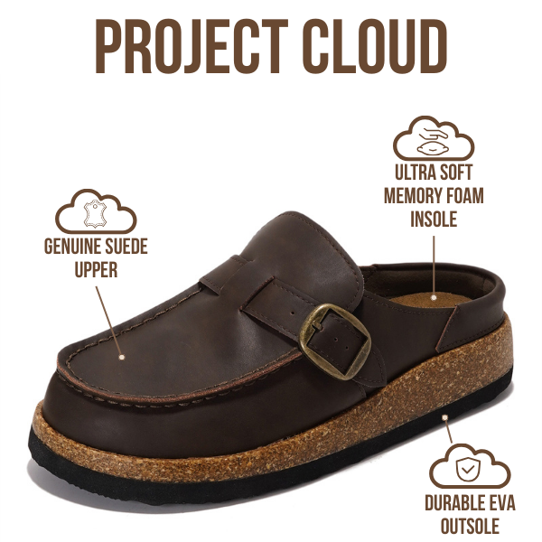 Project Cloud | "Carline" Clogs for Women | Memory Foam |Water-Resistant | Lightweight |Non-Slip