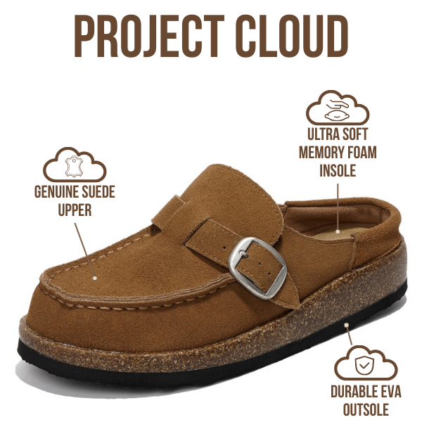 Project Cloud | "Carline" Clogs for Women | Memory Foam |Water-Resistant | Lightweight |Non-Slip