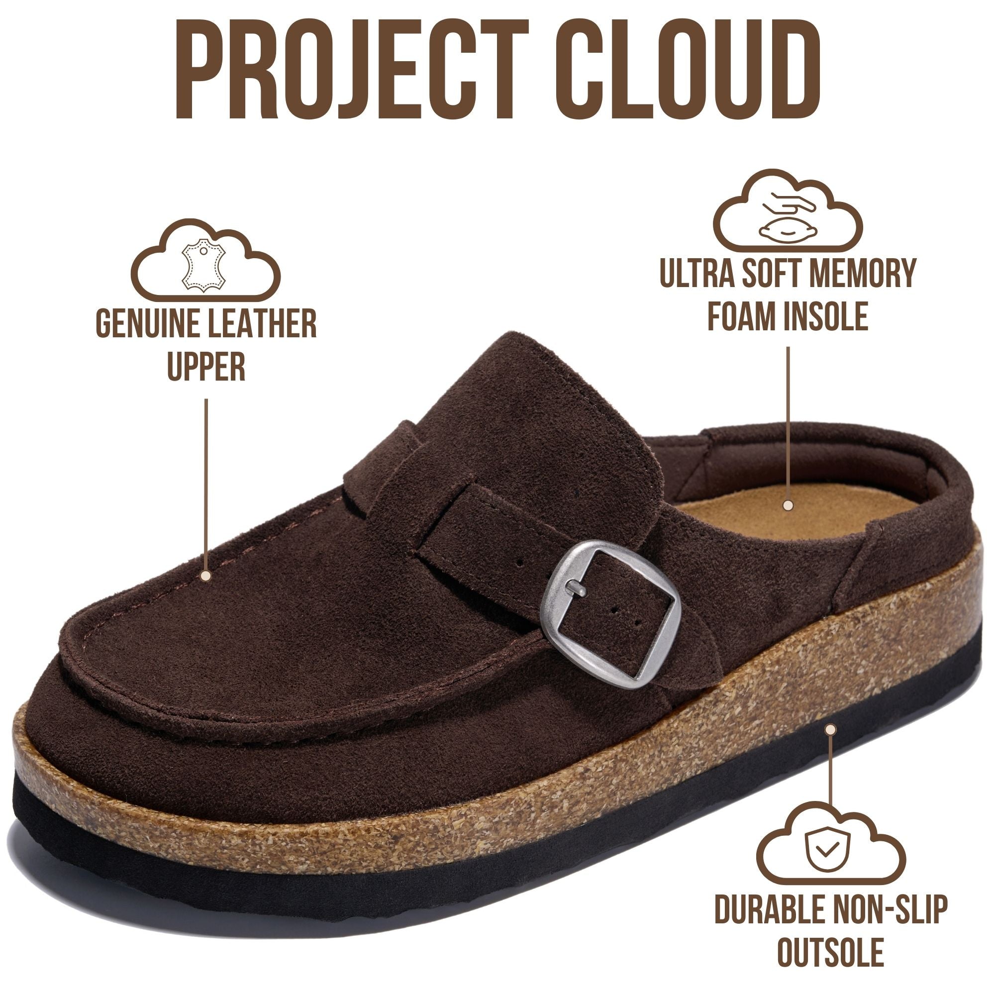 Project Cloud Women's | Water Resistant Clogs for Women | Memory Foam | Lightweight | Non-Slip - Carline
