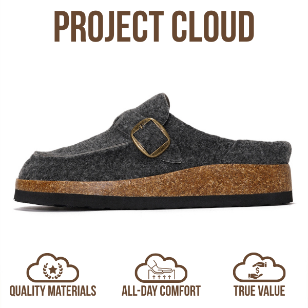 Zuecos Carline para mujer de Project Cloud: espuma viscoelástica, suela antideslizante 