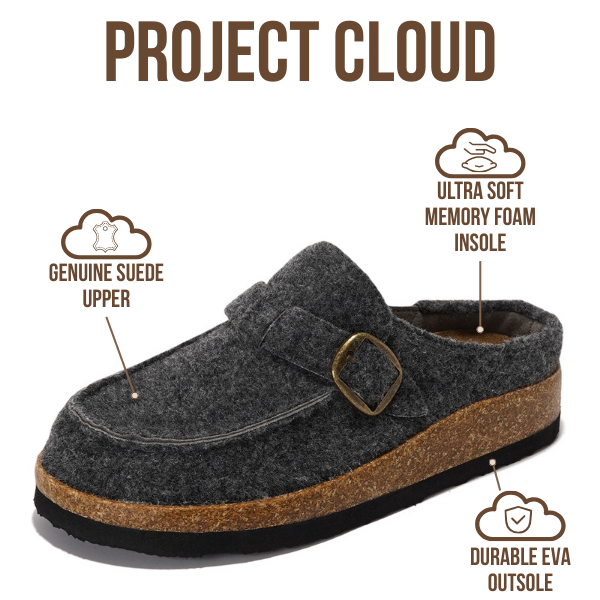 Project Cloud | "Carline" Clogs for Women | Memory Foam |Water-Resistant | Lightweight |Non-Slip