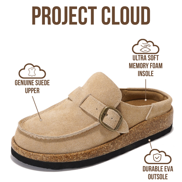 Project Cloud | "Carline" Clogs for Women | Memory Foam |Water-Resistant | Lightweight |Non-Slip