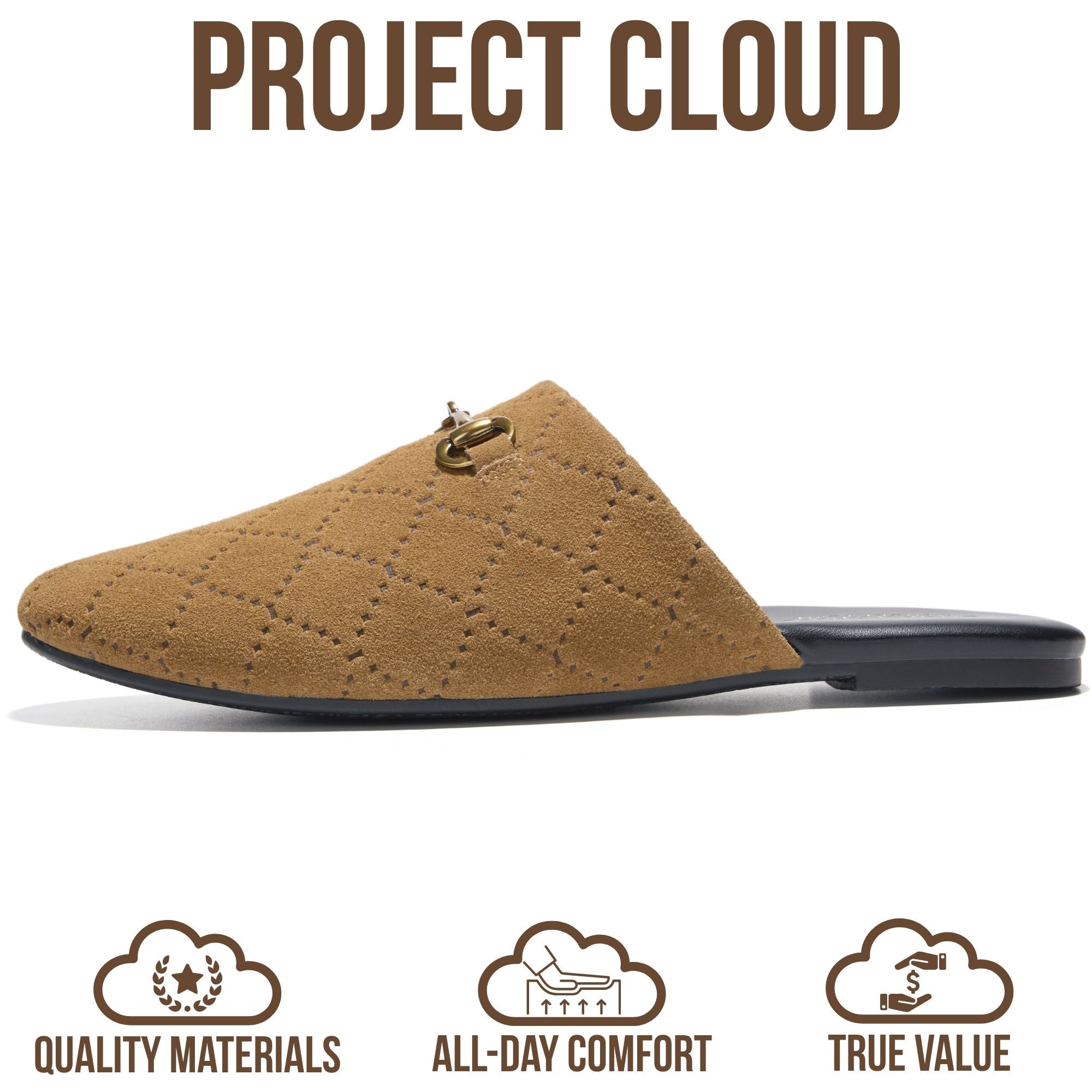 Project Cloud Women's | Horse Bit Mules | Memory Foam Insole | Lightweight | Non-Slip - Cassidy
