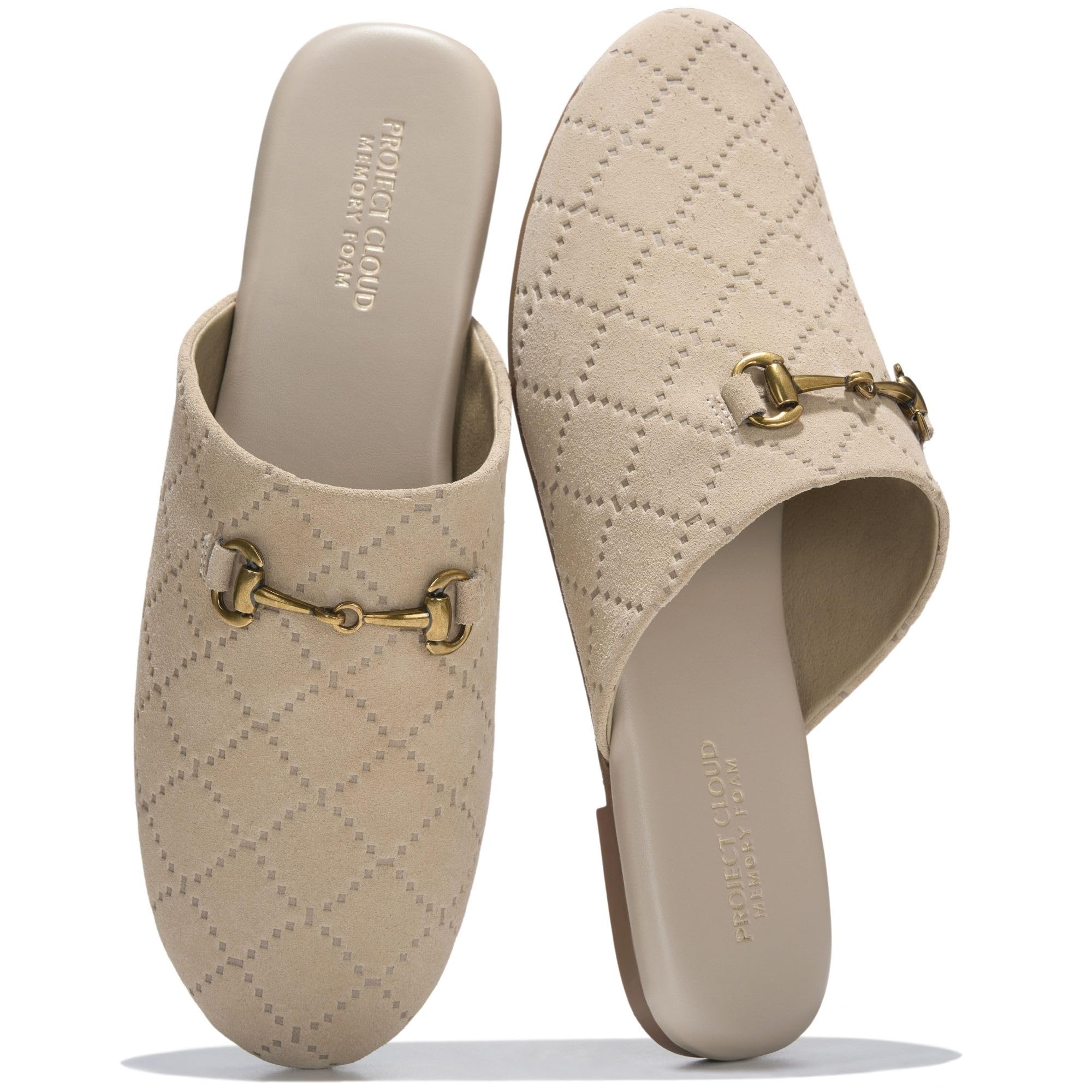 Project Cloud Women's | Horse Bit Mules | Memory Foam Insole | Lightweight | Non-Slip - Cassidy