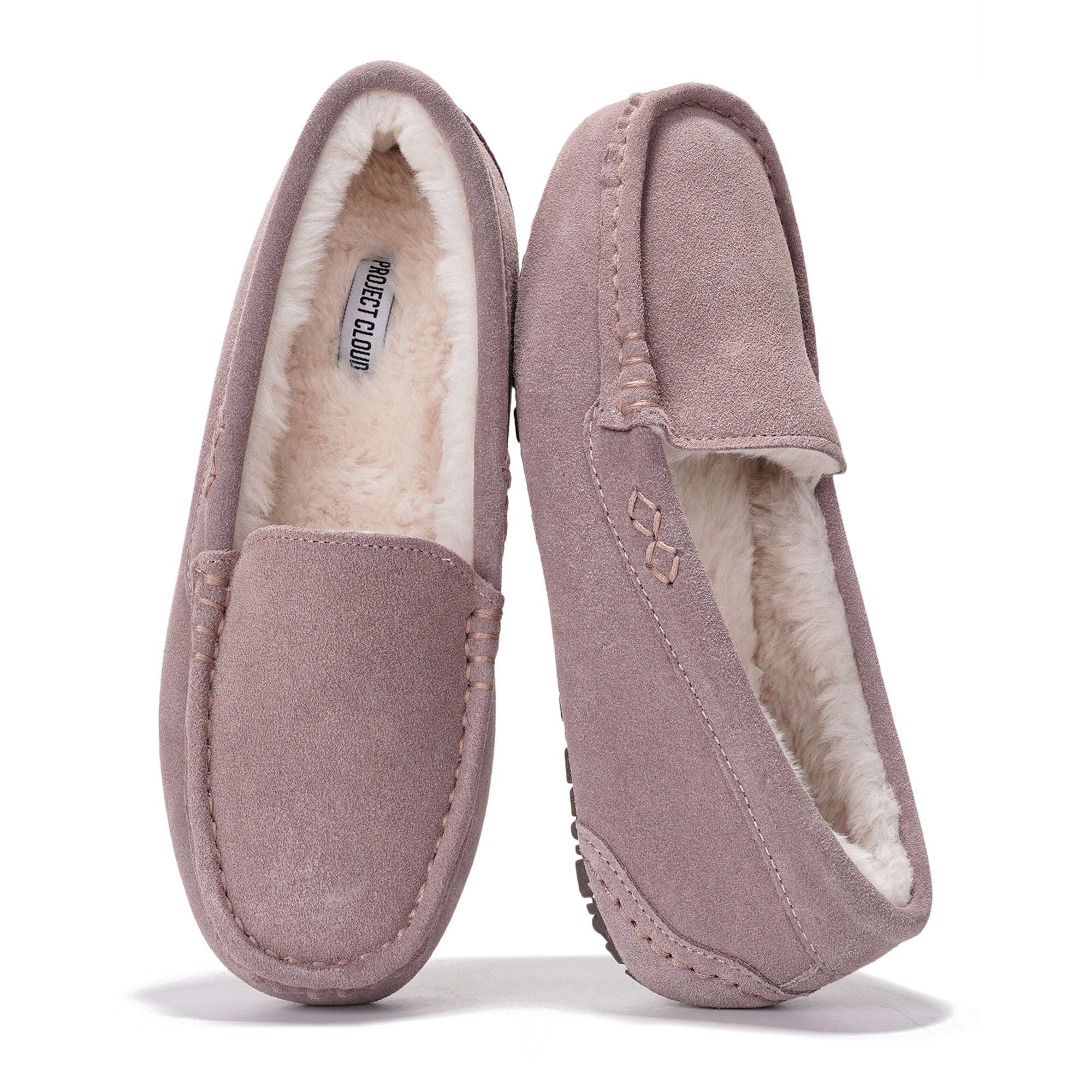 Project Cloud | "Cathi" Women's Loafers | 100% Genuine Suede | Memory Foam | Lightweight | Non-Slip
