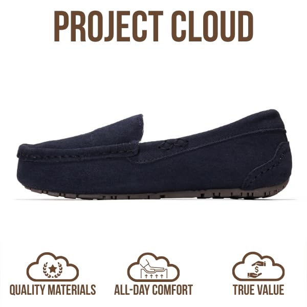 Project Cloud | "Cathi" Women's Loafers | 100% Genuine Suede | Memory Foam | Lightweight | Non-Slip