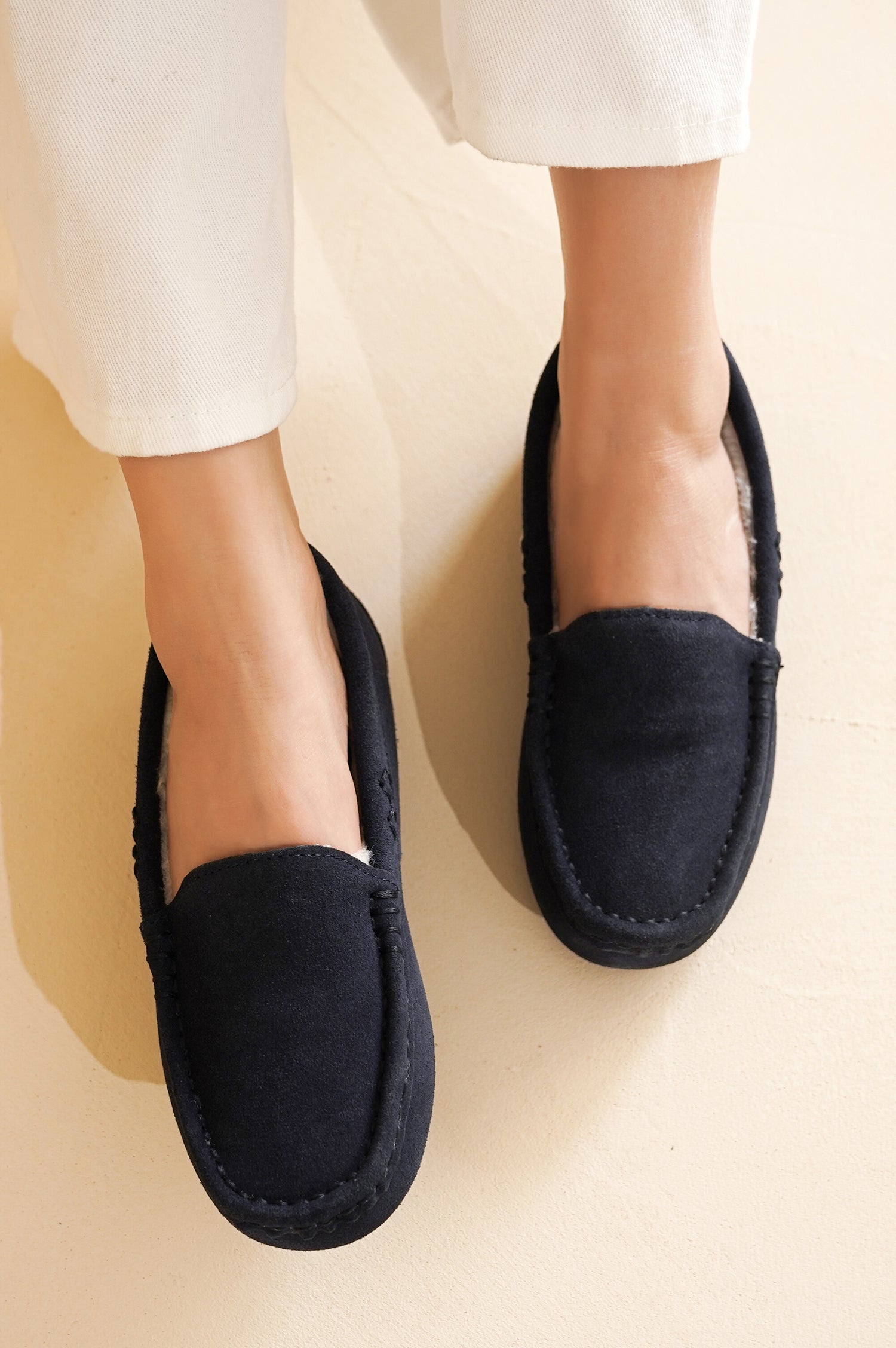 Project Cloud | "Cathi" Women's Loafers | 100% Genuine Suede | Memory Foam | Lightweight | Non-Slip