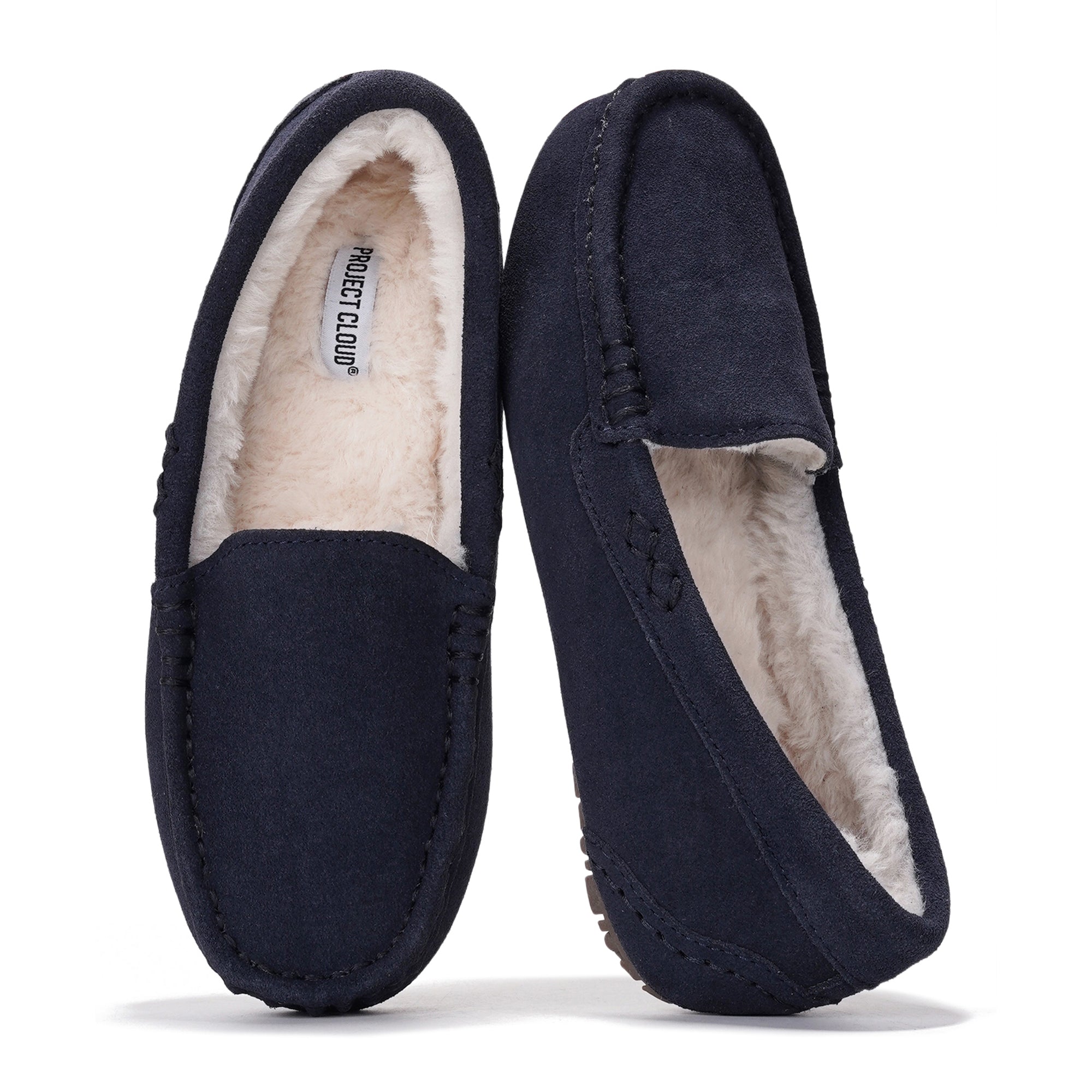 Project Cloud | "Cathi" Women's Loafers | 100% Genuine Suede | Memory Foam | Lightweight | Non-Slip