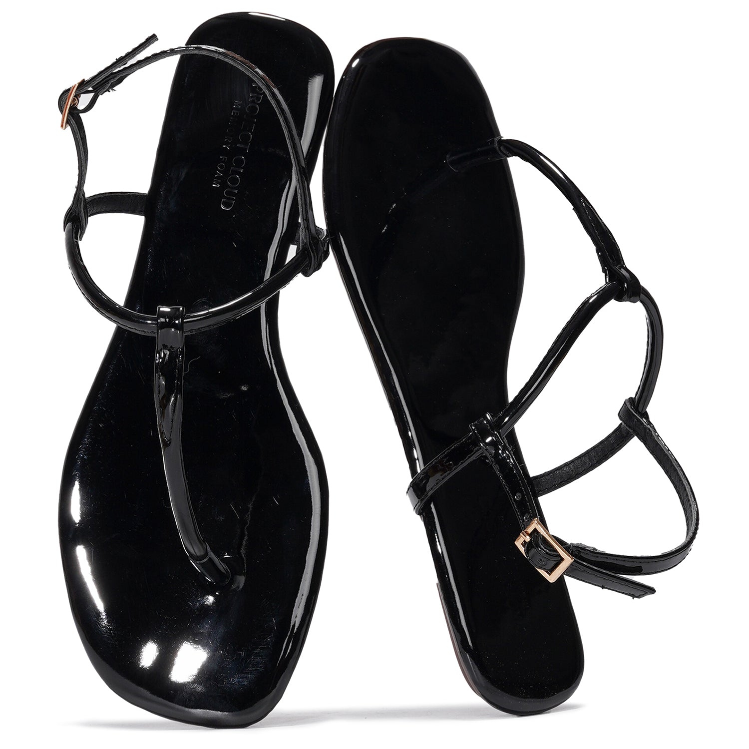 Project Cloud | "Celebration" Vegan Leather Women's Sandals - Memory Foam Technology | Lightweight | Anti-Slip