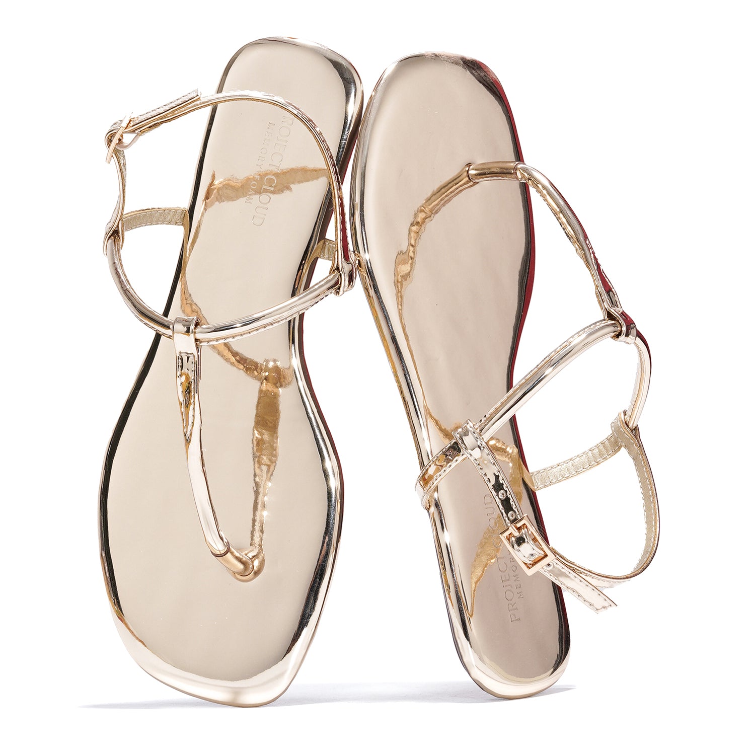 Project Cloud | "Celebration" Vegan Leather Women's Sandals - Memory Foam Technology | Lightweight | Anti-Slip