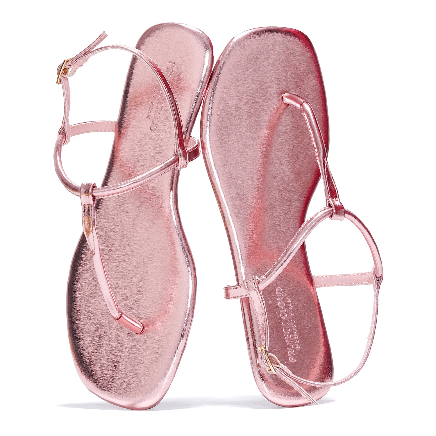 Project Cloud | "Celebration" Vegan Leather Women's Sandals - Memory Foam Technology | Lightweight | Anti-Slip