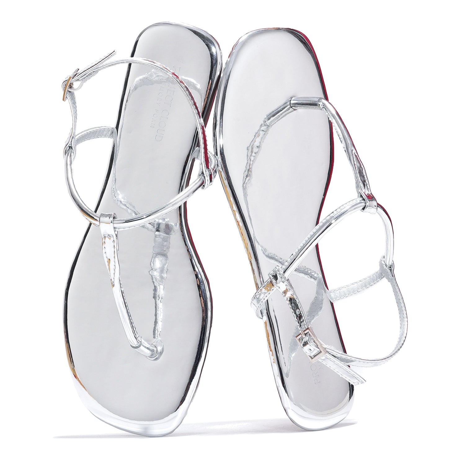 Project Cloud | "Celebration" Vegan Leather Women's Sandals - Memory Foam Technology | Lightweight | Anti-Slip