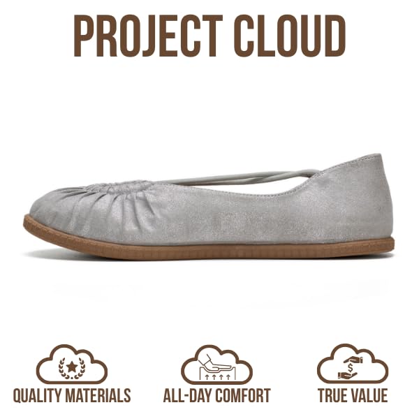 Project Cloud Women's | Genuine Leather Ballet Flats for Women | Memory Foam | Lightweight | Non-Slip - Cheers - Project Cloud - Sandals -Shop Project Cloud premium footwear Now!