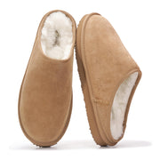 Project Cloud Men's | Genuine Leather House Slippers | Memory Foam | Lightweight | Non-Slip - Chill