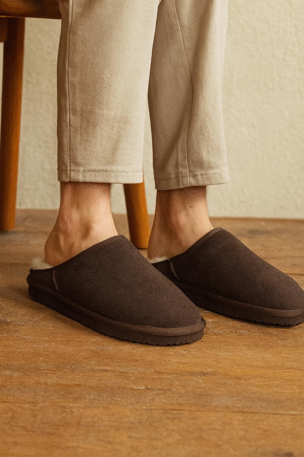 Project Cloud | "Chill" Mens House Slippers | Genuine Leather | Memory Foam | Lightweight | Non-Slip