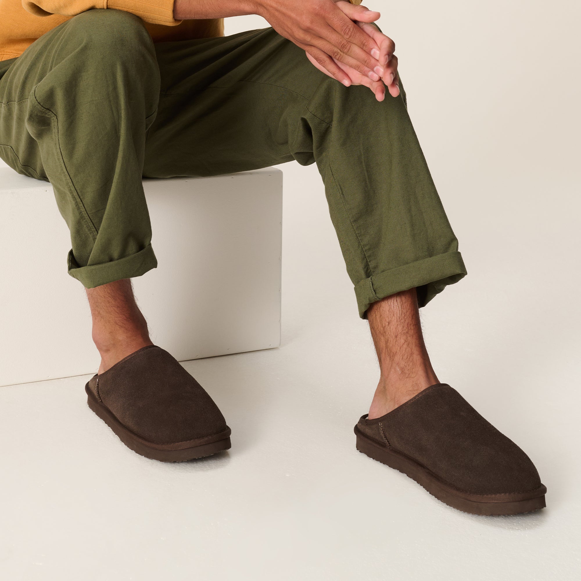 Project Cloud Men's | Genuine Leather House Slippers | Memory Foam | Lightweight | Non-Slip - Chill - Project Cloud - Slippers -Shop Project Cloud premium footwear Now!