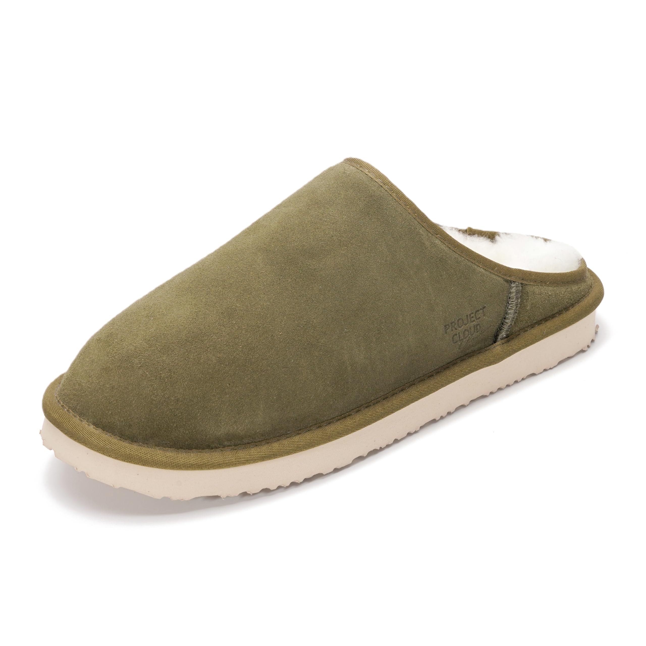 Project Cloud | "Chill" Mens House Slippers | Genuine Leather | Memory Foam | Lightweight | Non-Slip