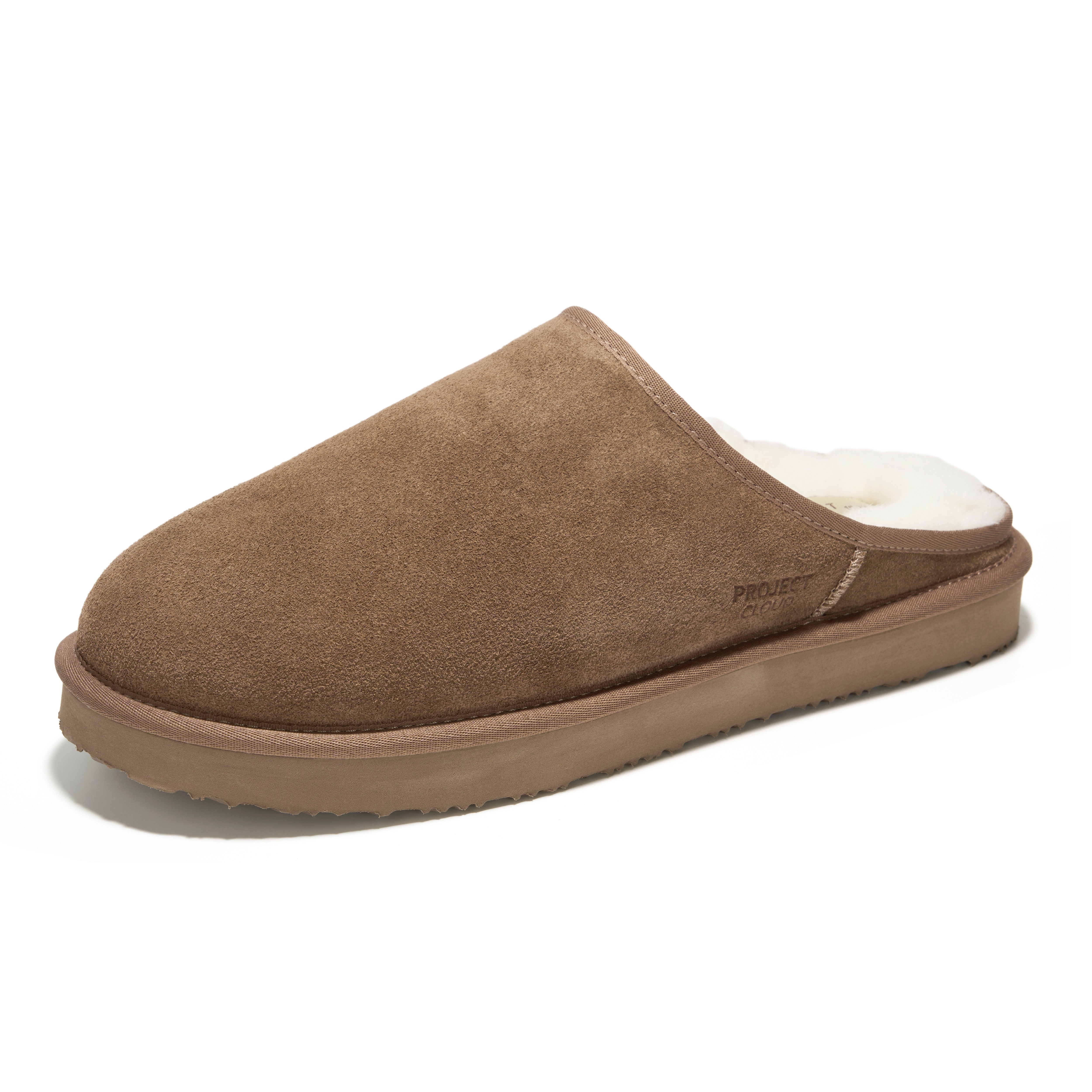 Project Cloud para hombre | Pantuflas de cuero genuino | Espuma viscoelástica | Ligeras | Antideslizantes - Chill