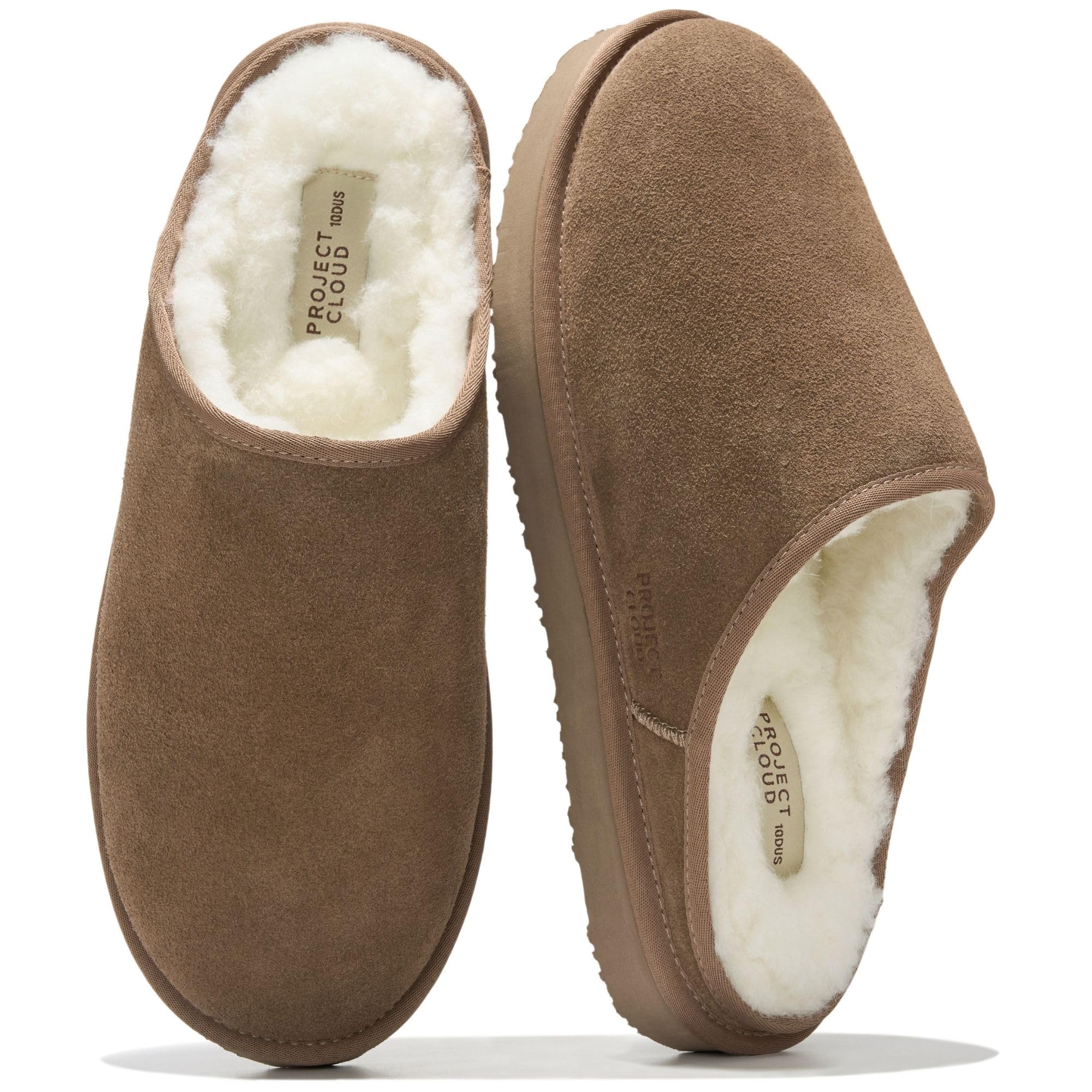 Project Cloud para hombre | Pantuflas de cuero genuino | Espuma viscoelástica | Ligeras | Antideslizantes - Chill