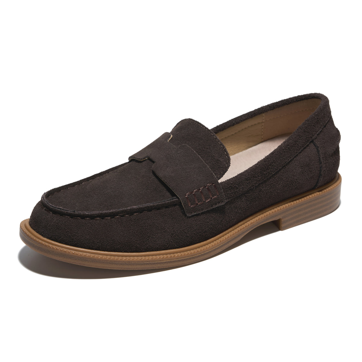 Project Cloud Women's | 100% Genuine Leather Loafers for Women | Memory Foam Insole | Lightweight | Non-Slip - Crest