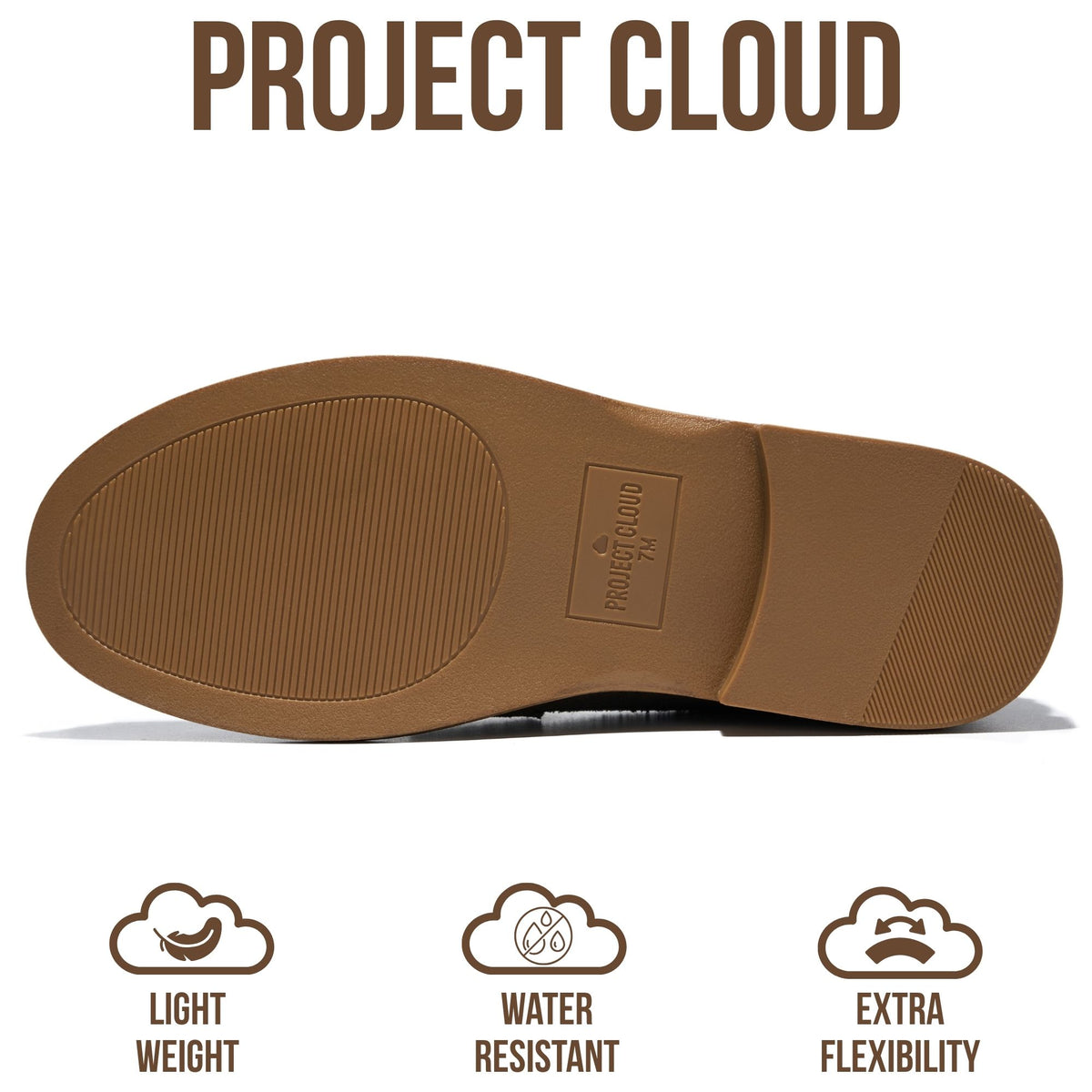 Project Cloud Women's | 100% Genuine Leather Loafers for Women | Memory Foam Insole | Lightweight | Non-Slip - Crest - Project Cloud - Sandals -Shop Project Cloud premium footwear Now!