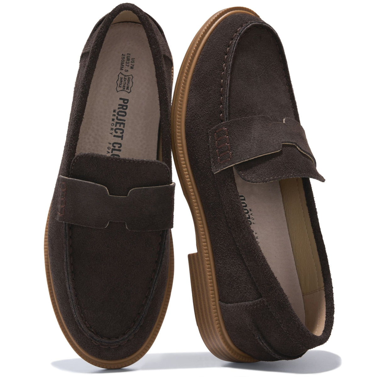Project Cloud Women's | 100% Genuine Leather Loafers for Women | Memory Foam Insole | Lightweight | Non-Slip - Crest