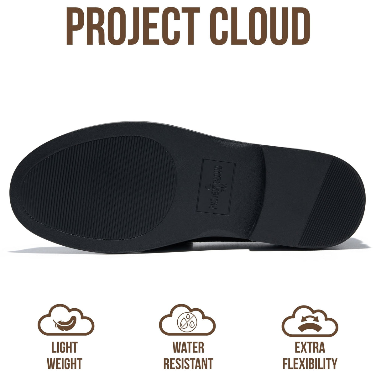 Project Cloud Women's | 100% Genuine Leather Loafers for Women | Memory Foam Insole | Lightweight | Non-Slip - Crest - Project Cloud - Sandals -Shop Project Cloud premium footwear Now!