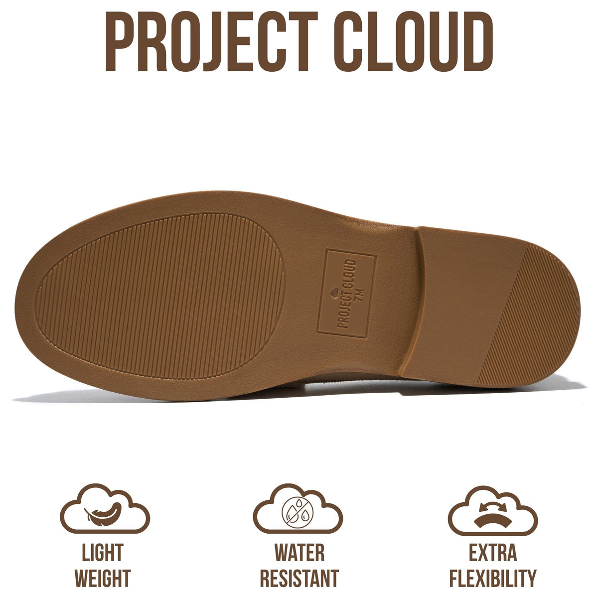 Project Cloud Women's | 100% Genuine Leather Loafers for Women | Memory Foam Insole | Lightweight | Non-Slip - Crest - Project Cloud - Sandals -Shop Project Cloud premium footwear Now!