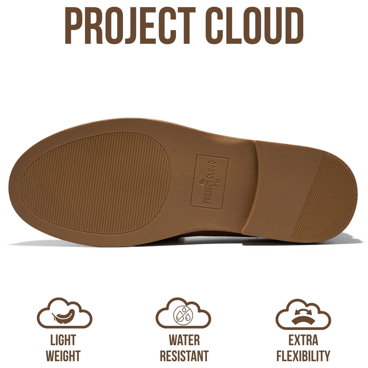 Project Cloud Women's | 100% Genuine Leather Loafers for Women | Memory Foam Insole | Lightweight | Non-Slip - Crest - Project Cloud - Sandals -Shop Project Cloud premium footwear Now!