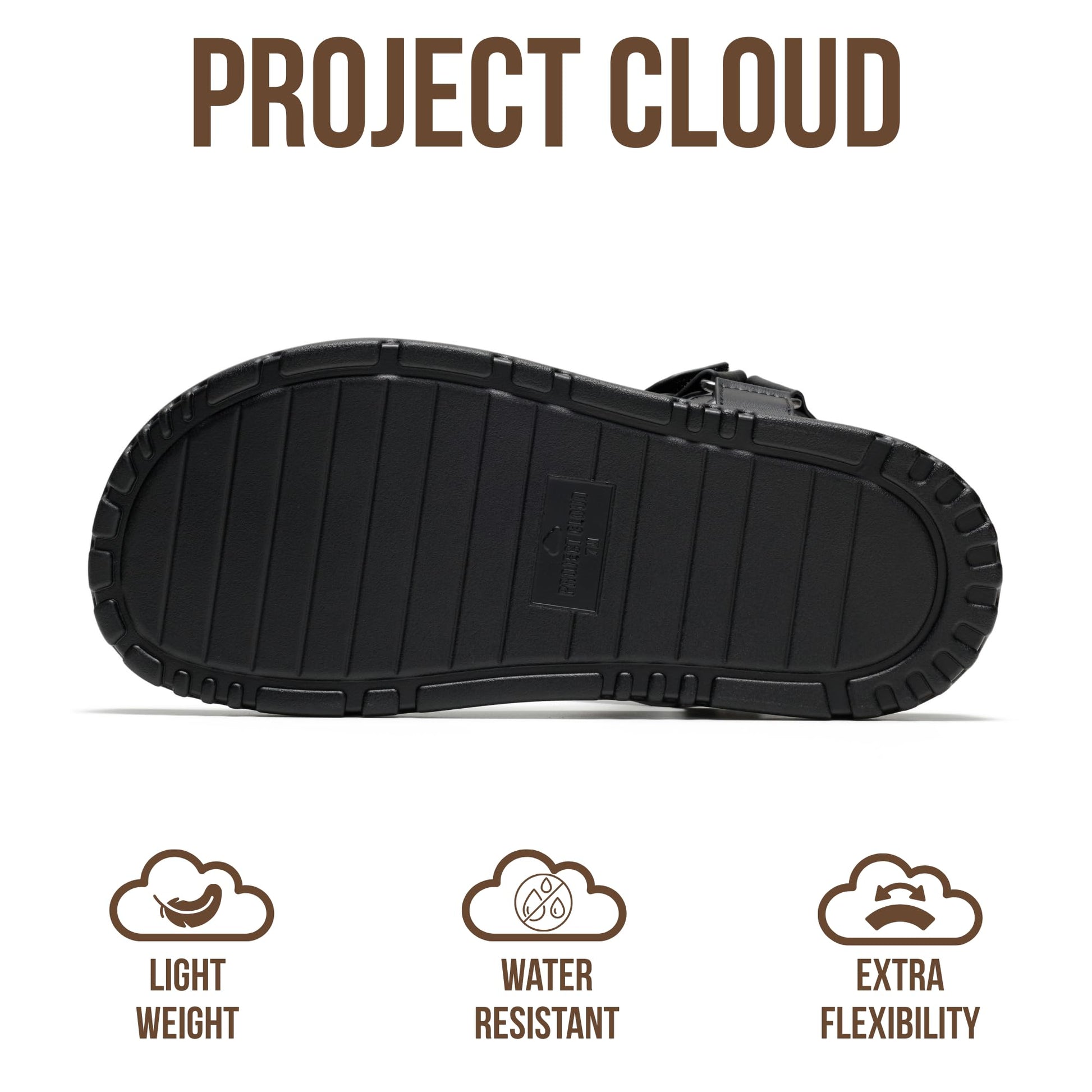 Project Cloud Women's | Eco Crafted Upper Womens Sandals | Adjustable Straps | Plush and Soft Insole | Lightweight | Non-Slip - Dagger - Project Cloud - Sandals -Shop Project Cloud premium footwear Now!